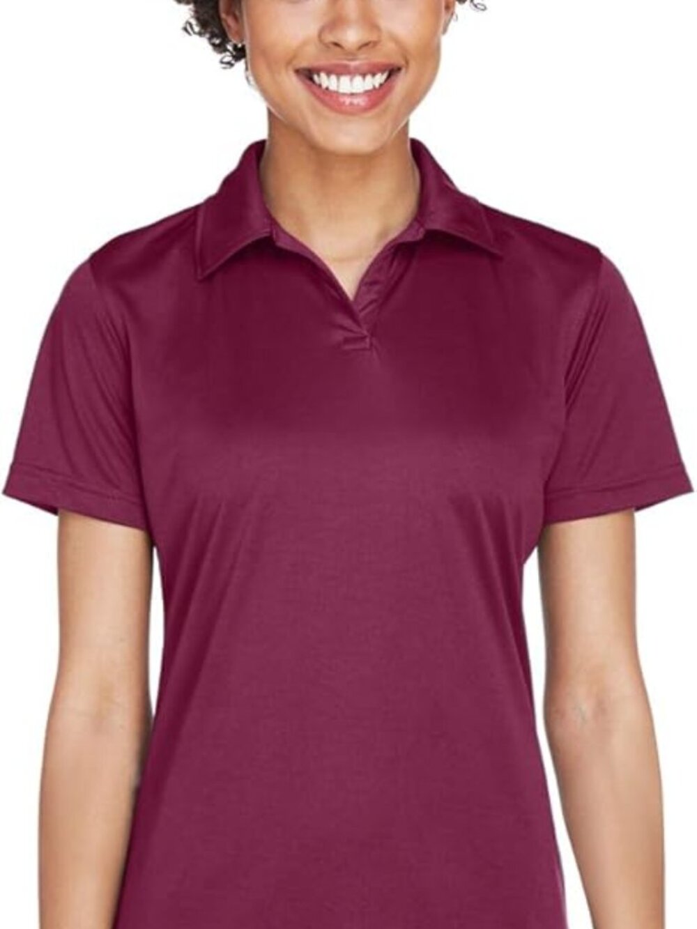 Ultraclub Women’s Maroon Performance Polo NEW